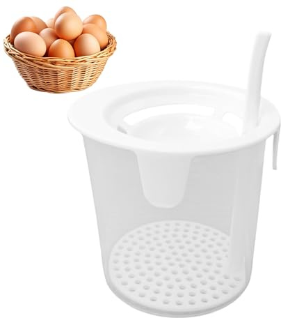 Eiertrenner zum Trennen von Eiweiß und Eigelb - Silikon-Siebhelfer | Eier-Abtropfgadgets, Eiersieb, Eiertrennhelfer,für Köche, Erwachsene, das Backen zu Hause, Köche, den Einsatz in Restaurants und da