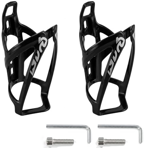 ZhuPu 2 Pcs Bike Water Bottle Holder, Lightweight Bicycle Bottle Cage Universal Rack for Road Mountain Bike