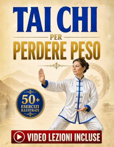 Tai Chi per Perdere Peso: Migliora il Tuo Benessere, Mobilità ed Equilibrio in 10 Minuti al Giorno | 50+ Esercizi Facili per Principianti con Video Tutorial e Illustrazioni Passo-Passo