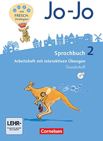 Jo-Jo Sprachbuch - Allgemeine Ausgabe 2016 - 2. Schuljahr: Arbeitsheft in Grundschrift - Mit interaktiven Übungen