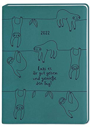 Terminplaner Lederlook A6 Petrol 2022: Terminplaner Lederlook A6
