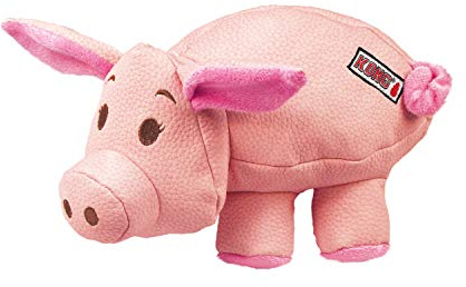 KONG – Phatz Pig – Robustes, Quietschendes Plüschtier – Für Kleine Hunde