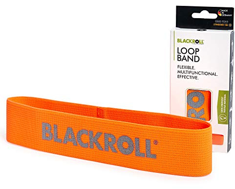 BLACKROLL® Loop Band (32 cm) | Bande de résistance pour Exercices Fitness et Entrainement | Textile élastique agréable sur la Peau | Maison, Salle de Sport, Bureau, Parc | Fabriqué en Allemagne