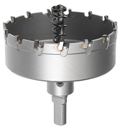 sourcing map Hartmetall Lochschneider, Lochsägen für 2mm Edelstahlblech Metall 80mm | Lochsägen