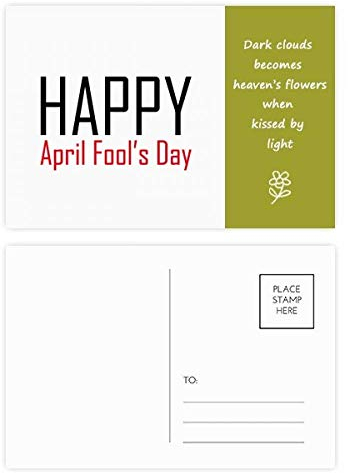 Celebrate Aprilscherz Festival Urlaub Poesie Postkarten-Set Dankeskarten, 20 Stück
