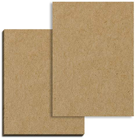 50 feuilles, Papier Kraft Marron Cartonné A4, 200 g/m²