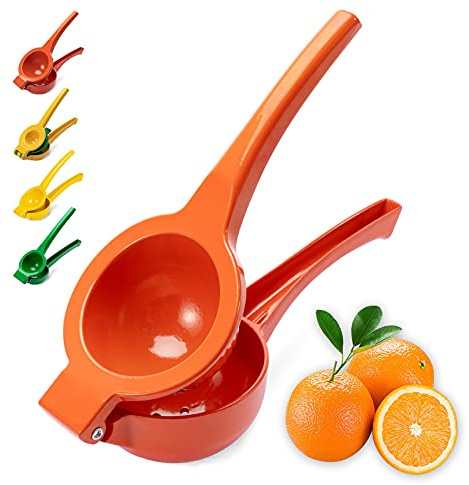 Exprimidor manual de cítricos y limones, exprimidor de frutas, prensa de lima, herramienta de cocina profesional (naranja)