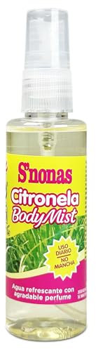 Spray Citronela Líquida Antimosquitos 60 ml | Agua de Citronela para Mosquitos con Aroma Suave y Agradable