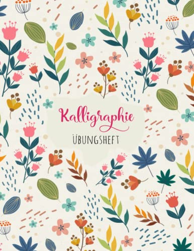 Kalligraphie Papier: DIN A4 Übungsheft - 120 Seiten | Schönschreiben Handlettering Übungspapier Schreibschrift