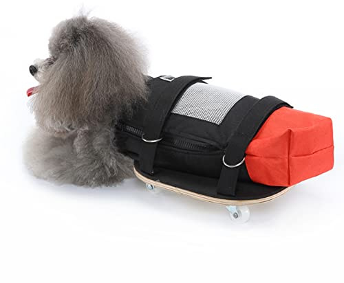 Hunde-Katzen-Rollstuhl für Hinterbeine, Pet Walking Scooter mit Leisen Rädern, Behinderter Hunde-Katzen-Assistenz-Scooter, Schützt die Brust und die Gliedmaßen Ihres Haustieres (L (geeignet für