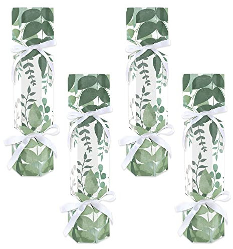 Big Dot of Happiness Boho Botanical - No Snap Greenery Party Table Favors - DIY Cracker Boxes - Set of 12
