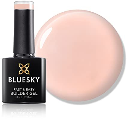 Bluesky All in One Fast & Easy Builder Gel 10ml, Dusty Rose - Peachy Pink, Nail Strengthener and Extender for Long, Strong Nails & Nail Extensions, Requires Curing Under LED UV Nail Lamp