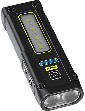 EDC Mini linterna recargable con luz lateral COB, 1000 lúmenes, linterna súper brillante, pequeña linterna táctica portátil de bolsillo con banco de energía e imán para caminar, senderismo, camping,