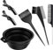 Gezimetie 6PCS Hair Dye Kit, Colouring Tint Tool Brush Kit and Bleach Mixing Bowl Comb and Bowl Set Kit Diy Salon Professional Hairdressing & Highlighting Kit for Men Women (6PCS)