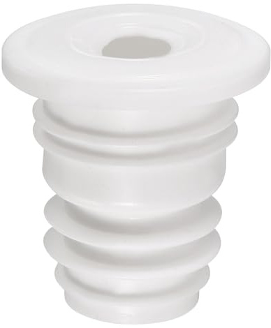 sourcing map Drain Pipe Seal Ring, Silicone Ring Washing Machine Sealing Plug, Anti-Odor Floor Drain Plug Sewer Pipe Seal Ring Sealing Cover for 35-40mm PVC Drainage Pipes, White