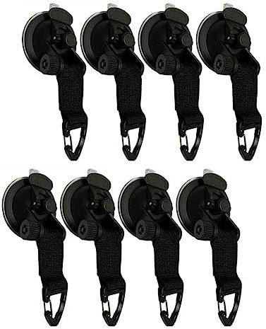 Kliplinc 8 St¨¹ck Saugnapf-Fix- Zur Befestigung, Camping-Plane Als Auto-Seitenmarkise, Zelt-Fix-Zubeh?r