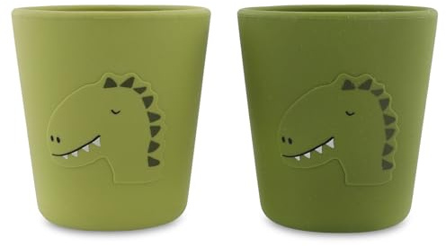 Trixie Silikon 2er Pack Mr. Dino, Grün