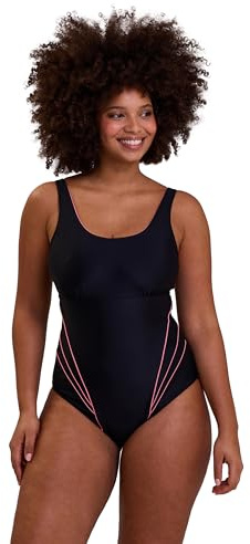 Sans Complexe - Modèle Bondi Beach - Maillot de Bain Une pièce - Femme - 46/48 - Noir