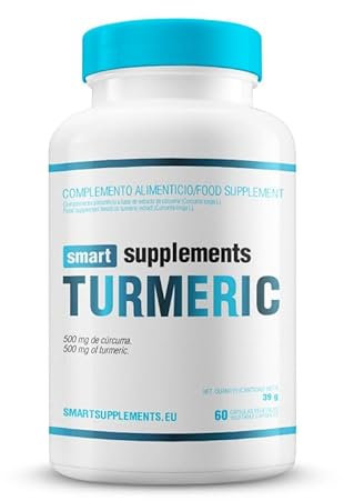SMART SUPPLEMENTS - Cúrcuma en Cápsulas - 60 Cápsulas Vegetales - Turmeric - 95% Curcuminoides - Antioxidante y Antiinflamatorio Natural - Apoya el Bienestar de las Articulaciones - Mejora Digestión