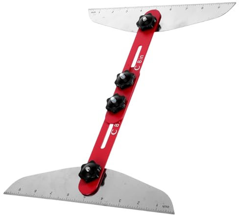 HOMOCONO Stair Tread Gauge Template Tool Stair Accessories Kit High Precision Stair Measuring Tool Stainless Steel Constructi