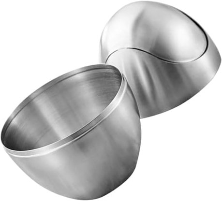 Vaguelly Papelera De Escritorio De Acero Inoxidable Diseño De Huevo Soporte De Almacenamiento Para Cocina Baño y Oficina