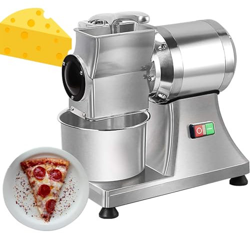 DUXMM Grattugia elettrica per Formaggio, Macchina per grattugiare in Acciaio Inox, grattugia per Formaggio, Burro, Pane, crusca, 88 libbre/Ora, per Formaggio, Burro, Formaggio, Pane, crusca