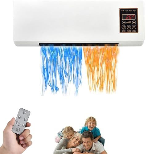 Climafy - Aire y Split Max, Acondicionador de aire portátil y unidad de montaje en pared