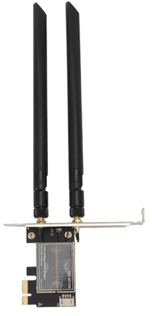 XUMIUZIY Scheda di Rete Wireless di Gioco, PCIIEX1 Ricezione del Segnale Migliorato Connessione Stabile 1435AC 4.1 Plug and Play Wifi Wireless Adapter per 7 8 10 (Antenna da 8 dB)