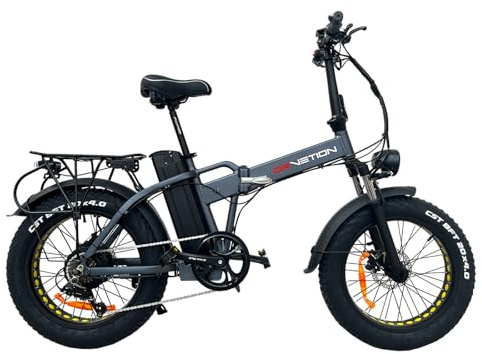 KIMDYMA AT20 Falt-E-Bike für Erwachsene 20x4.0 Fatbike – 250W 85Nm Motor, 48V 20Ah Akku (110km Reichweite), Federgabel, 7-Gang | Klapprad Elektrofahrrad