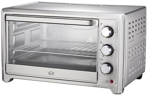 DCG, FORNO 35LT - ACCIAO INOX - TERMOSTATO 4 FUNZIONI - VENTILATO - NORME A12-1500W - Timer acustico da 60 minuti