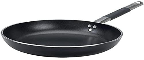 Pentole Agnelli ALSC2111SSC40 Padella Antiaderente Radiante Dritta Fondo Rettificato Spessore 5 Millimetri con Manico Inox Cool, Diametro 40 cm