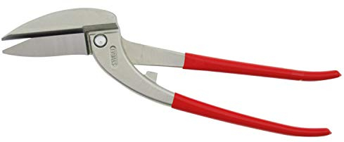 Stubai 269011NR Cisaille Passe-Tôle Nirolook Forme Pélican, Argent/rouge, 350 mm