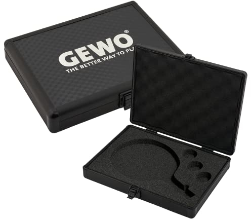 GEWO Valigetta per Racchette da Ping Pong, in Alluminio Unisex-Adulto, Nero, Taglia Unica
