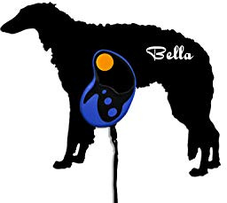Borzoi Hund - Custom Name Hundeleine - Wandhaken