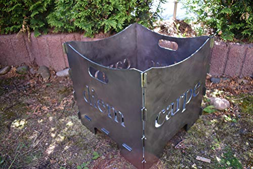 Handmade Cestino per fuoco in 2 misure e diversi design (40 cm Carpe Diem)