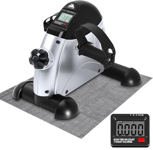 EVOLAND Heimtrainer Mini Fitnessbike Rehabilitations Pedaltrainer Arm und Beintrainer mit LCD Display, Hometrainer Fitnessgerät für Zuhause Büro