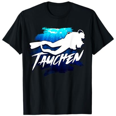 Taucher Geschenk für Herren Apnoe Schnorchel Zubehör T-Shirt