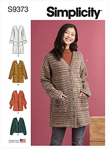 Simplicity Schnittmuster S9373 Strickjacken für Damen