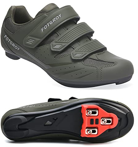 FOTGOAT Herren Fahrradschuhe für Damen, Rennradschuhe mit Stollen Kompatibel mit Peloton SPD ARC Look Delta Cleats, Unisex Fahrrad REIT Spin Schuhe Drinnen, Rennrad Schuhe Draussen