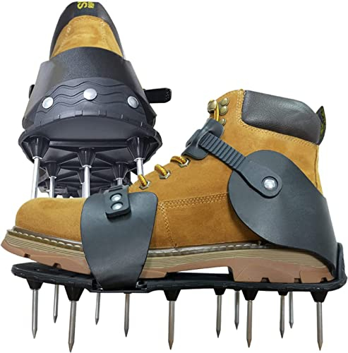 Nagelschuhe Rasenlüfter Schuhe Vertikutierer Rasenbelüfter Schuhe Estrichschuhe Perfektes Aerifizieren Einfachen Belüften von Rasenflächen Universalgröße Einfacher Zusammenbau und Gebrauch