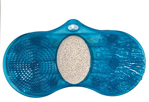 Stock-Fachmann Fusswaschbürste Fußbürste Fußreiniger Schrubber Mit Herausnehmbarem Bimsstein Rutschfeste Saugnäpfe - Reinigung Peeling Massage Der Füße Ohne Bücken