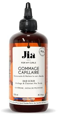 JIA Paris – Gommage Capillaire For My Curls 200 ml | Exfoliant Cuir Chevelu Purifiant & Apaisant – Stimule la Croissance & Élimine les Impuretés