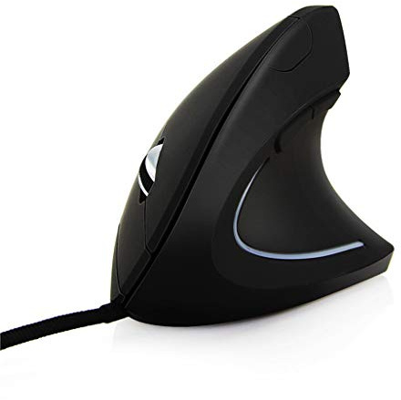 Souris optique filaire USB pour droitier Souris optique ergonomique pour PC Gaming Poignet 1600 DPI