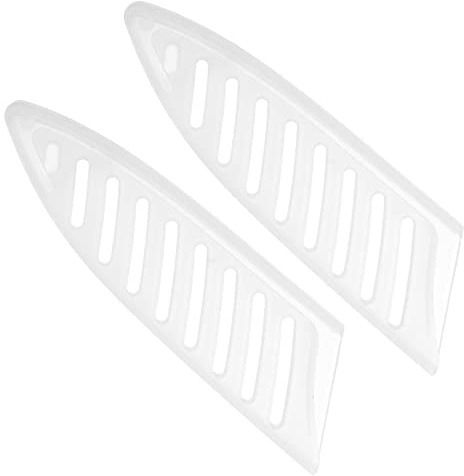 PATIKIL 2 Stück 90x23x1.8mm Messerschutzhülle für 89mm/3.5 Messer Klinge, Universal Messerscheide aus PP Kunststoff Klingenschutz Messerhülle für Kochmesser Küchenmesser Set, Weiß