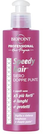 Biopoint Speedy Hair - Siero Doppie Punte per Capelli in Crema, Formula con Cheratina Vegetale, Trattamento Rinforzante e Sigillante senza Risciacquo, Facilita lo Styling e Protegge il Capello, 150 ml