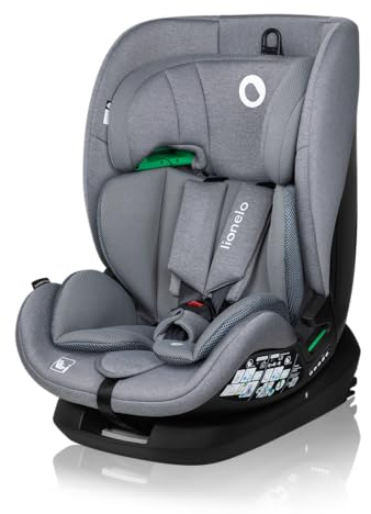 LIONELO LAVENDER I-SIZE Seggiolino auto per bambini da 76 a 150 cm Gropup 1 2 3 Installazione con ISOFIX o cintura Poggiatesta e Schienale regolabili, l'Ultimo norma R129 i-Size