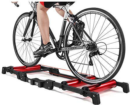 Fahrradtrainer-Rollen, stationärer Heimtrainer-Roller für den Innenbereich, Trainer-Gürtelständer aus Aluminiumlegierung, MTB-Rennrad, Heim-Fahrradtraining