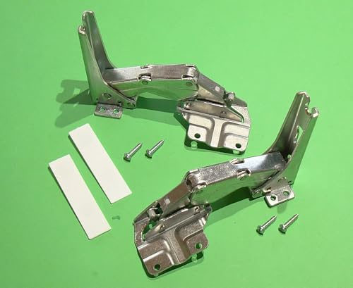 MDS-Pro Scharnier-Set Kühlschranktür – passend für Siemens, Bosch, Miele – Ersatz Flachscharnier 481147/00481147 – kompatibel mit 3702, 3306, 3703, 3307, 5.0