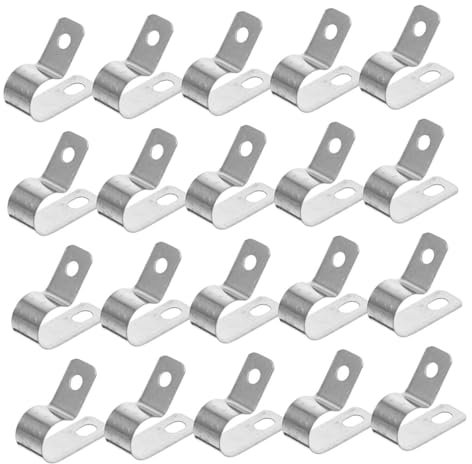 Artibetter 50stücke Kabelklammern Aus Edelstahl Für Kabelmanagement Drahtclips Für Wandmontage Praktische Kabelclips Für Kabelbefestigung Robuste Kabelklemmen Für Einfache Installation