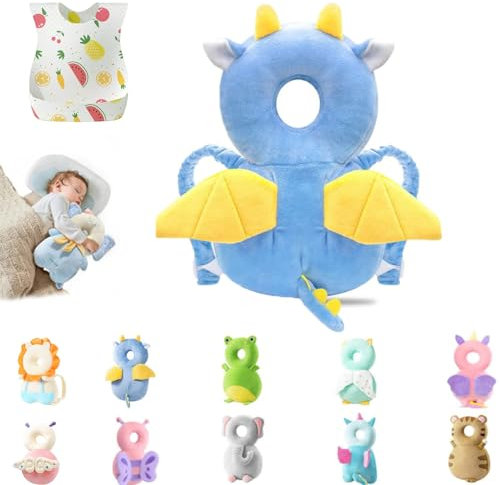 Wonder Baby Kopfschutz, Baby Kopfschutz Rucksack, Wonder Baby Kopfschutz, Kopfschutz Rucksack, Baby Sturzschutz Rucksack, Baby Kopfschutz fürs Laufen (Flying Dragon)